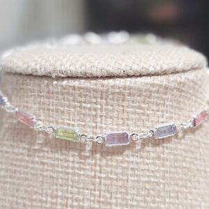 Elegant Multicolor Gemstone Bracelet